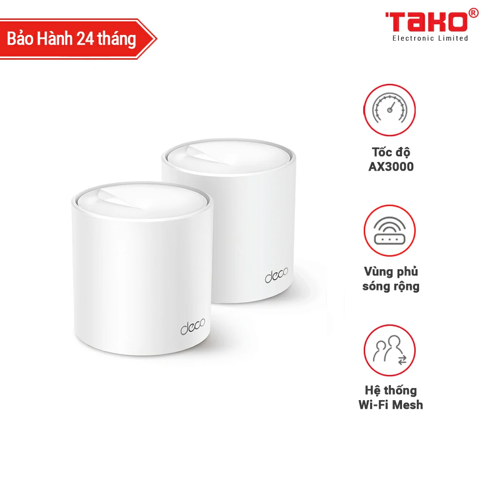 Deco X50(2-pack) Hệ thống Wi-Fi Mesh cho Gia đình AX3000