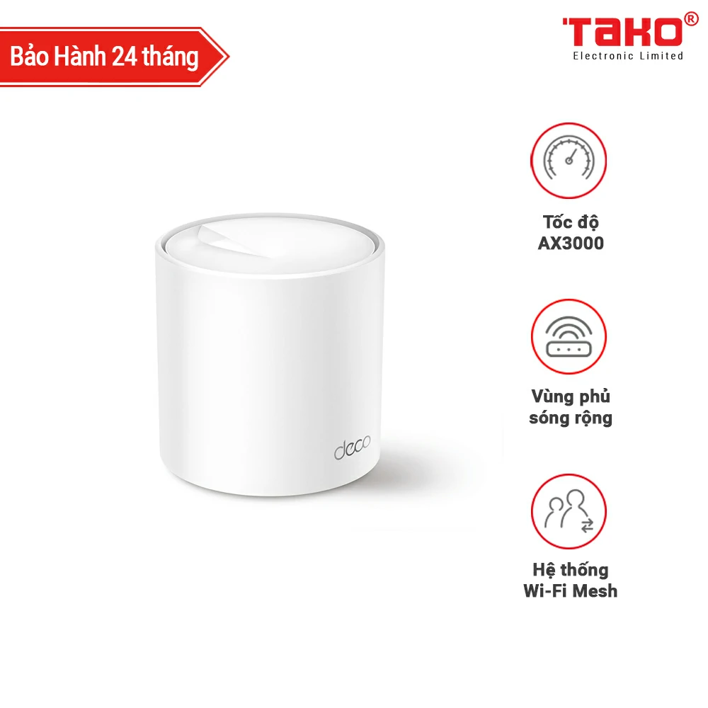 Deco X50(1-pack) Hệ thống Wi-Fi Mesh cho Gia đình AX3000